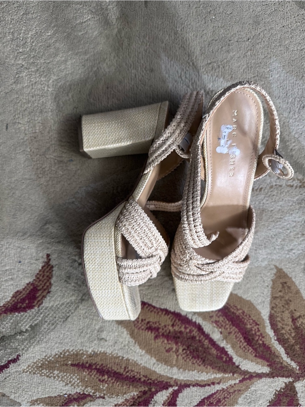 Marc Fisher Beige LTD Platform Heels